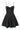 Black Satin Contrast Tule Babydoll Corset Mini Dress