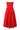 Red Pleated Strapless Corset Low Waist Midi Dress